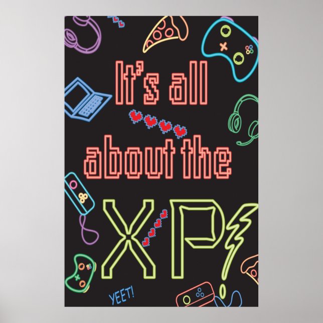 Póster Neon Gamer (Frente)