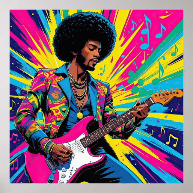 Póster Neon Groove Collective – Psykedelisk Konst & Musik (Frente)