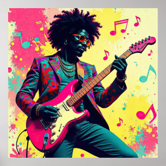 Póster Neon Groove Collective – Psykedelisk Konst & Musik