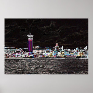 Póster Neon Nassau