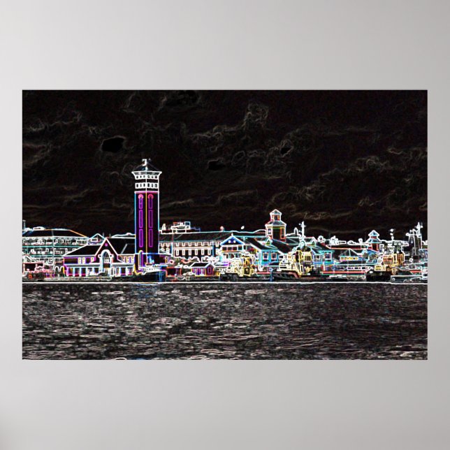 Póster Neon Nassau (Frente)