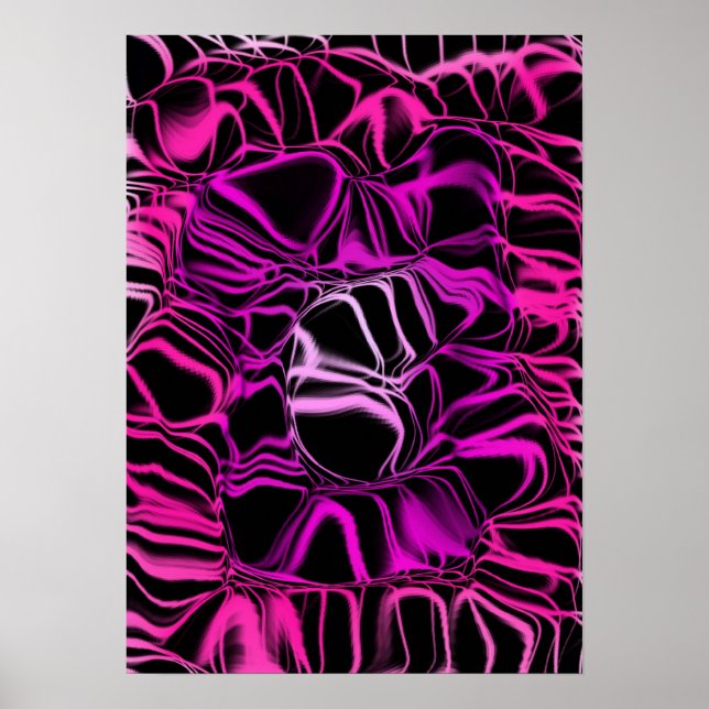 Póster Neon Pink Space (Frente)
