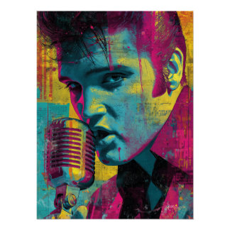 Póster Neon Rock Legend
