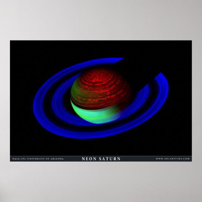 Póster Neon Saturn (Frente)