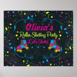 Póster Neon Skate Fiesta Poster