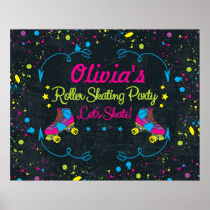 Póster Neon Skate Fiesta Poster