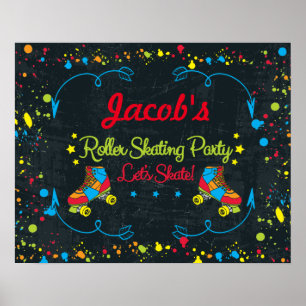 Póster Neon Skate Fiesta Poster