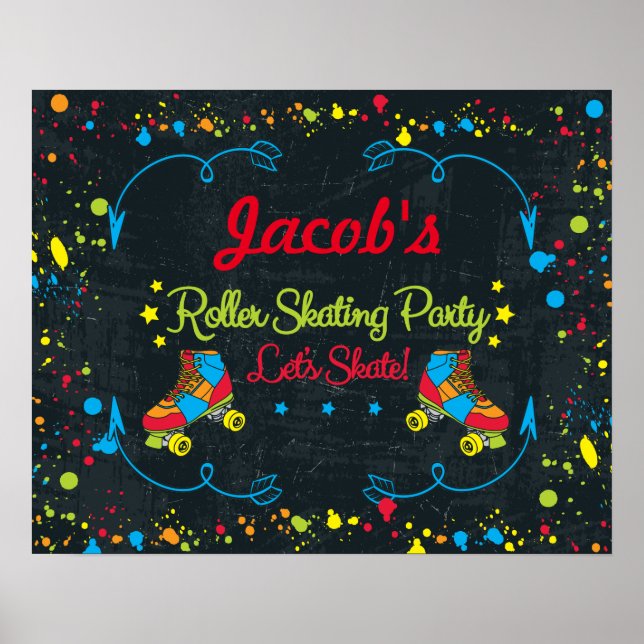 Póster Neon Skate Fiesta Poster (Frente)