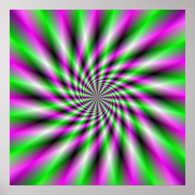 Póster Neon Spinning Wheel Poster (Frente)