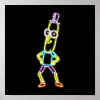 Póster Neon Sr. Poopybutthole