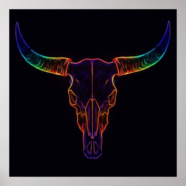 Póster Neon Steer (Frente)