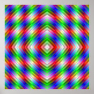 Póster Neon Stripes Poster