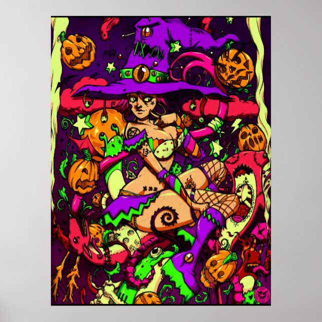 Póster Neon Witch Poster (Frente)