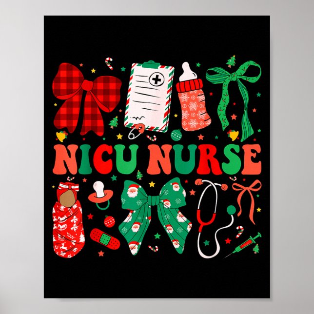 Póster Neonatal Intensive Care Unit Coquette Nicu Nurse C (Frente)