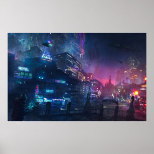 Póster Neons Sant Pau i La Sagrada Familia