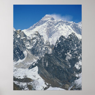 Póster Nepal, Himalaya, vista de Mt Everest de Gokyo