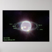 Neptune James Webb Foto NIRCam Imagen de Green Tex