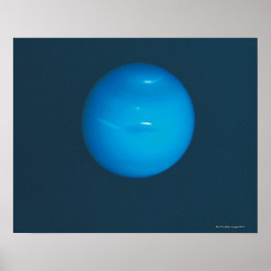 Póster Neptuno, atmósfera azulverde dinámica