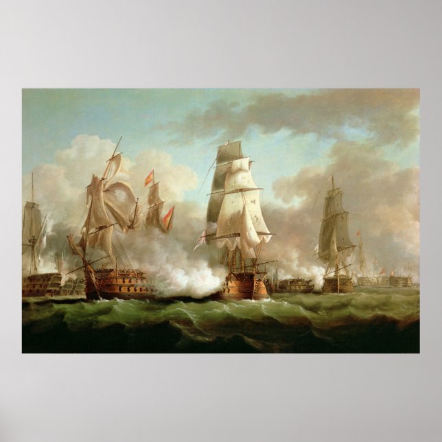 Póster 'Neptuno' comprometido, Trafalgar, 1805 (Frente)