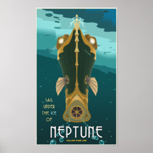 Póster Neptuno de navegación