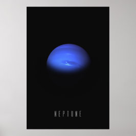 Póster Neptuno - El Gigante Azul del Sol Exterior