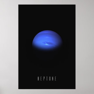 Póster Neptuno - El Gigante Azul del Sol Exterior
