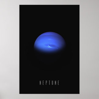 Póster Neptuno - El Gigante Azul del Sol Exterior