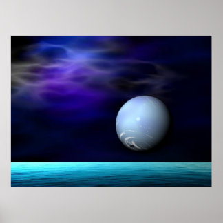 Póster Neptuno en casa