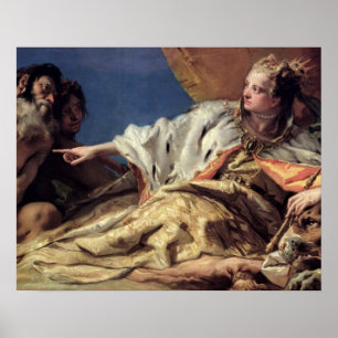 Póster Neptuno ofrece regalos a Venecia (fresco en el tec