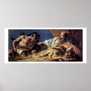 Póster Neptuno ofrece regalos a Venecia (fresco en el tec
