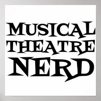 PÓSTER NERD DE TEATRO MUSICAL