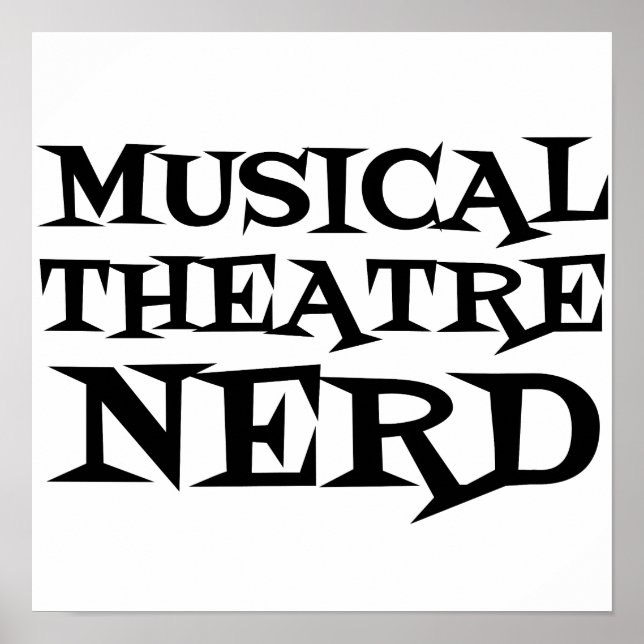 PÓSTER NERD DE TEATRO MUSICAL (Frente)