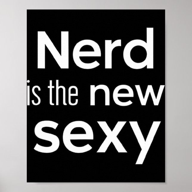 Póster Nerd Is The New Y Gamers Software Engineers Origin (Frente)