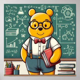 Póster Nerd Winnie the Pooh 1
