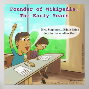 Póster Nerdy Kids Funny Personalizado Poster