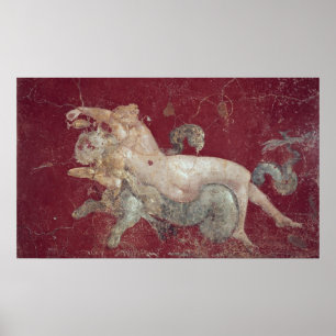 Póster Nereid monta un tigre de mar, de Stabiae