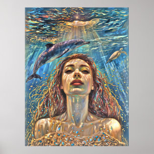 Póster "Nerena" bajo las aguas quietas