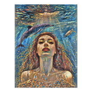 Póster "Nerena" bajo las aguas quietas