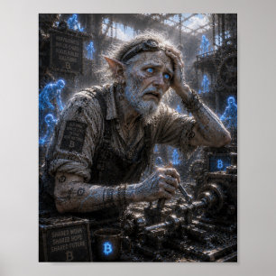 Póster Nerviosismo / Ensamblador / Taller de máquinas