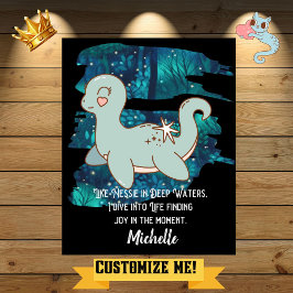 Póster Nessie Motivational Cryptid