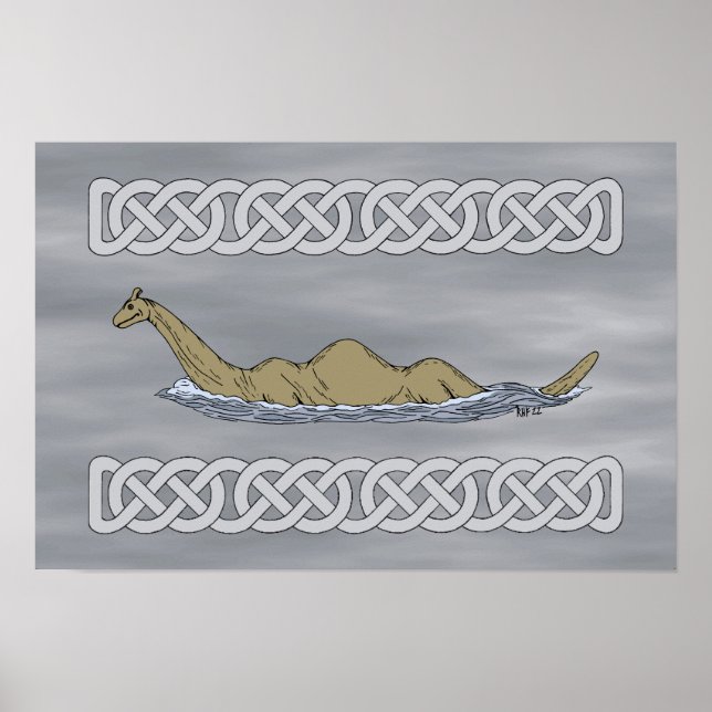 Póster Nessie the Loch Ness Monster (Frente)