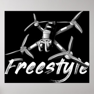 Póster Neumático de fpv de Freestyle drone