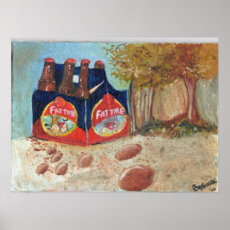 Póster "Neumático de grasa"