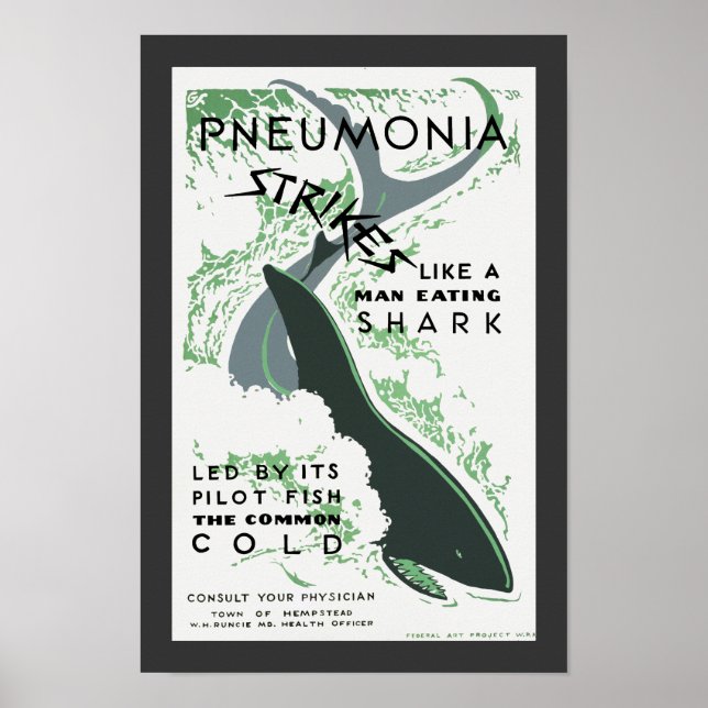 Póster Neumonía Ataques (Frente)