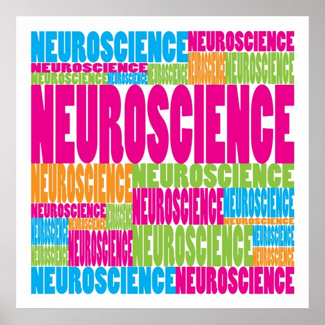 Póster Neurociencia colorida (Frente)