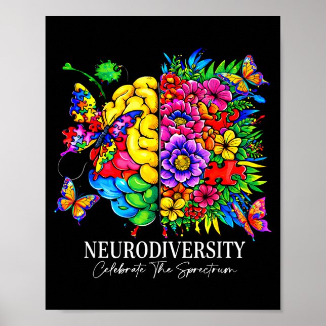 Póster Neurodiversidad celebra el espectro  (Frente)