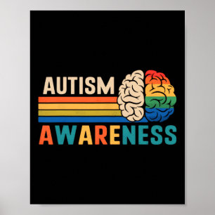 Póster Neurodiversidad Celebra El Espectro Cerebro Autism