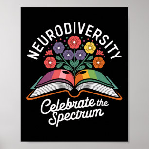 Póster Neurodiversidad Celebra El Espectro De Autismo Con