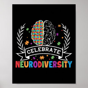 Póster Neurodiversidad Diversidad divertida Dislexia Sens