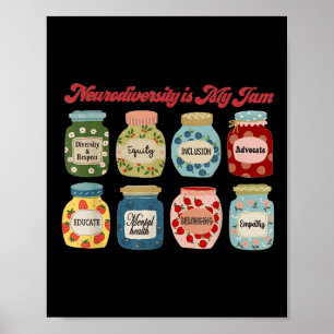 Póster Neurodiversidad es mi Jam Autism Inclusion Special